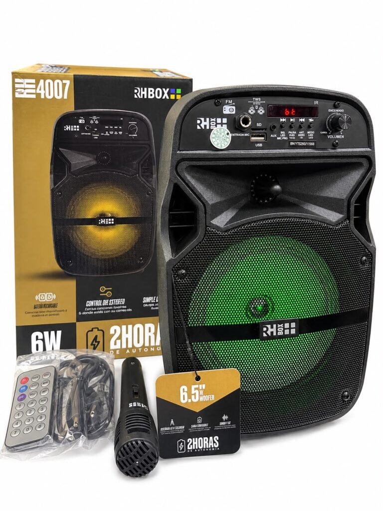 Bafle Luces LED con Micrófono